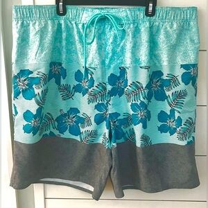 Tropical Floral Men's Swim Trunks